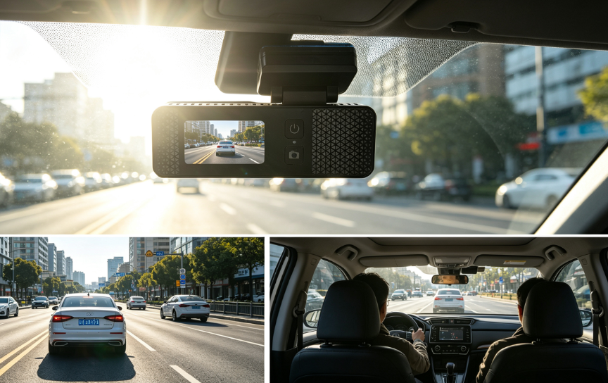 low light HDR dash cam, 2K front and 1080P rear dash camera
